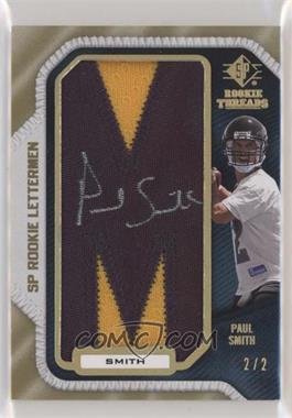 2008 SP Rookie Threads - Rookie Lettermen - Last Name Gold #PS29 - Paul Smith /2 [Noted]