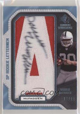 2008 SP Rookie Threads - Rookie Lettermen - Last Name #DM1 - Darren McFadden /19