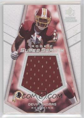 2008 SP Rookie Threads - Rookie Super Swatch - Holo Silver #RSS-DT - Devin Thomas /55