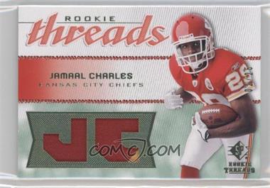 2008 SP Rookie Threads - Rookie Threads - Player Initials Green Patch #RT-JC - Jamaal Charles /25