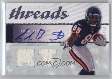 2008 SP Rookie Threads - Rookie Threads - RT Pattern Autographs #RT-EB - Earl Bennett /50