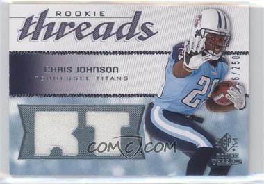 2008 SP Rookie Threads - Rookie Threads #RT-CJ - Chris Johnson /250