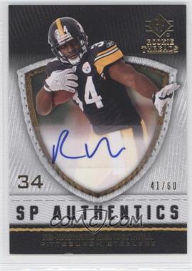 2008 SP Rookie Threads - SP Authentics #SP-RM - Rashard Mendenhall /60