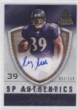 2008 SP Rookie Threads - SP Authentics #SP-RR - Ray Rice /259