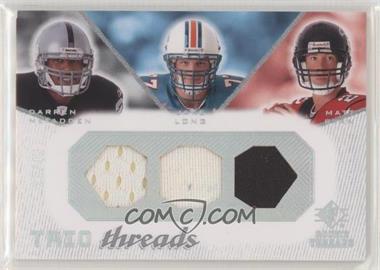 2008 SP Rookie Threads - Trio Threads - Hept/Oct/Hept #TT-LMR - Jake Long, Darren McFadden, Matt Ryan /45