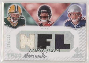 2008 SP Rookie Threads - Trio Threads - NFL #TT-BRO - Kevin O'Connell, Brian Brohm, Matt Ryan /100