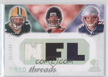 2008 SP Rookie Threads - Trio Threads - NFL #TT-BRO - Kevin O'Connell, Brian Brohm, Matt Ryan /100