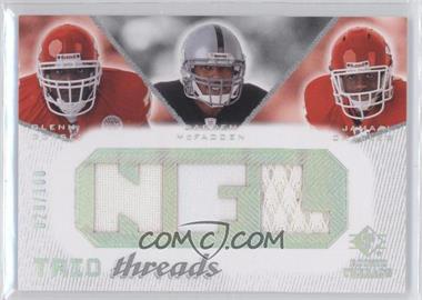 2008 SP Rookie Threads - Trio Threads - NFL #TT-DMC - Glenn Dorsey, Darren McFadden, Jamaal Charles /100