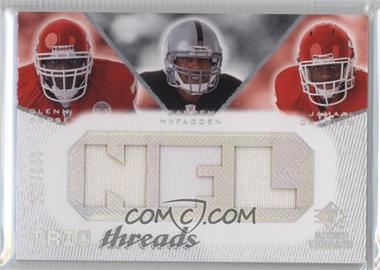 2008 SP Rookie Threads - Trio Threads - NFL #TT-DMC - Glenn Dorsey, Darren McFadden, Jamaal Charles /100