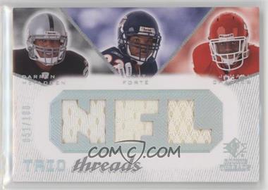 2008 SP Rookie Threads - Trio Threads - NFL #TT-MFC - Darren McFadden, Jamaal Charles, Matt Forte' /100