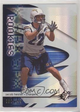 2008 SPx - [Base] - Blue #109 - Rookies - Jacob Hester /299