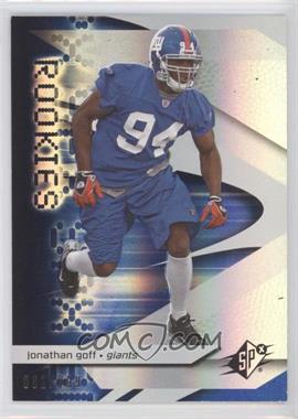 2008 SPx - [Base] - Blue #112 - Rookies - Jonathan Goff /299