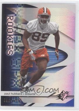 2008 SPx - [Base] - Blue #134 - Rookies - Paul Hubbard /299