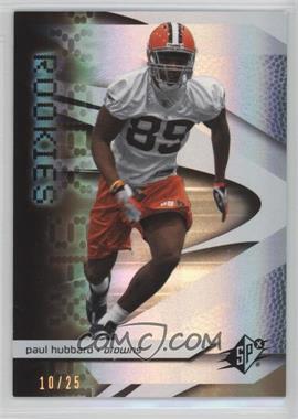 2008 SPx - [Base] - Gold #134 - Rookies - Paul Hubbard /25