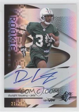 2008 SPx - [Base] - Gold #207 - Rookie Signatures - Dwight Lowery /25