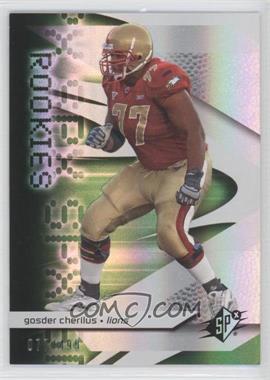 2008 SPx - [Base] - Green #108 - Rookies - Gosder Cherilus /499