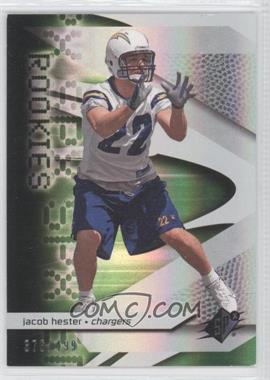 2008 SPx - [Base] - Green #109 - Rookies - Jacob Hester /499
