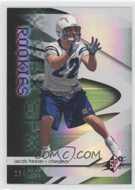 2008 SPx - [Base] - Green #109 - Rookies - Jacob Hester /499