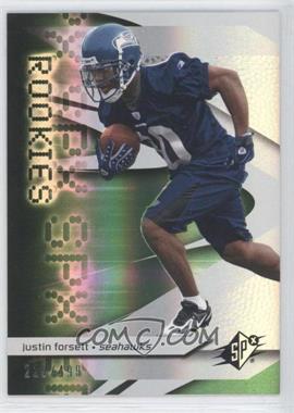 2008 SPx - [Base] - Green #117 - Rookies - Justin Forsett /499