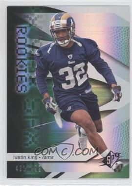 2008 SPx - [Base] - Green #118 - Rookies - Justin King /499