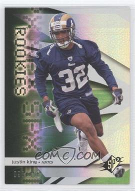 2008 SPx - [Base] - Green #118 - Rookies - Justin King /499