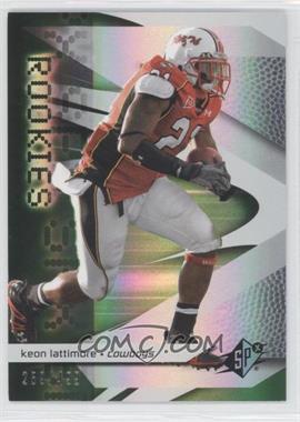 2008 SPx - [Base] - Green #122 - Rookies - Keon Lattimore /499