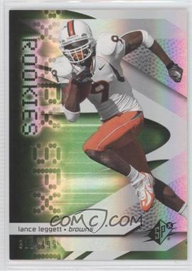 2008 SPx - [Base] - Green #123 - Rookies - Lance Leggett /499