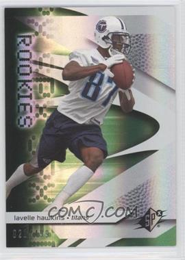 2008 SPx - [Base] - Green #124 - Rookies - Lavelle Hawkins /499