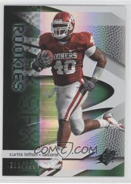 2008 SPx - [Base] - Green #127 - Rookies - Curtis Lofton /499