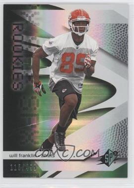 2008 SPx - [Base] - Green #129 - Rookies - Will Franklin /499