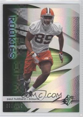 2008 SPx - [Base] - Green #134 - Rookies - Paul Hubbard /499