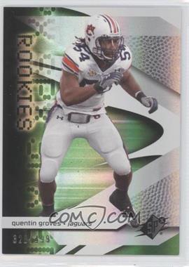 2008 SPx - [Base] - Green #137 - Rookies - Quentin Groves /499