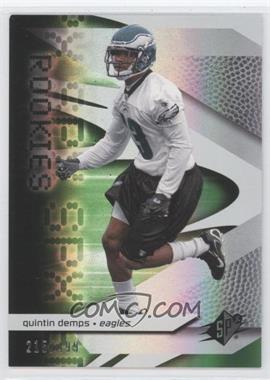 2008 SPx - [Base] - Green #138 - Rookies - Quintin Demps /499