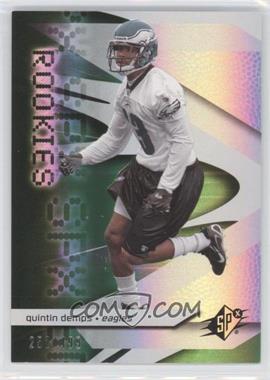 2008 SPx - [Base] - Green #138 - Rookies - Quintin Demps /499