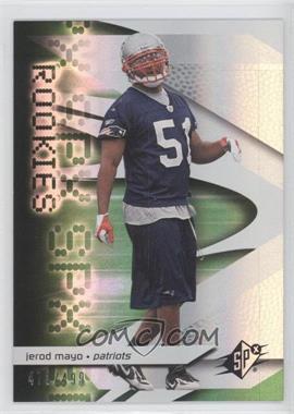 2008 SPx - [Base] - Green #143 - Rookies - Jerod Mayo /499