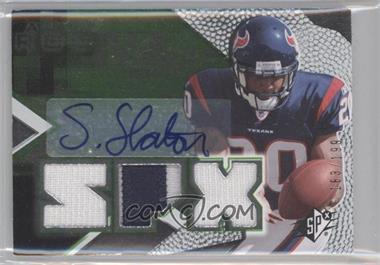 2008 SPx - [Base] - Green #176 - Auto Rookie Jersey - Steve Slaton /199