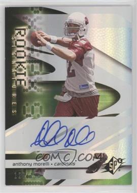 2008 SPx - [Base] - Green #193 - Rookie Signatures - Anthony Morelli /199