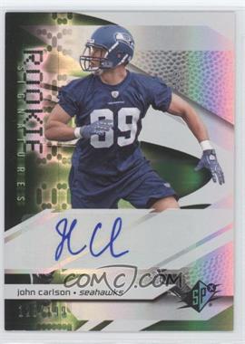 2008 SPx - [Base] - Green #215 - Rookie Signatures - John Carlson /199