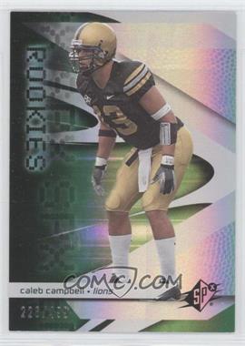 2008 SPx - [Base] - Green #92 - Rookies - Caleb Campbell /499