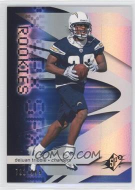 2008 SPx - [Base] #103 - Rookies - DeJuan Tribble /999