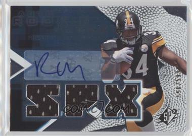 2008 SPx - [Base] #174 - Auto Rookie Jersey - Rashard Mendenhall /599