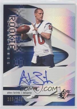 2008 SPx - [Base] #187 - Rookie Signatures - Alex Brink /399