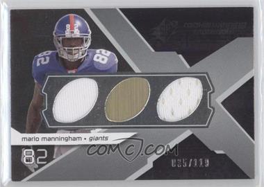 2008 SPx - Rookie Winning Materials - Dual Jersey Footballs #RM-MM - Mario Manningham /119