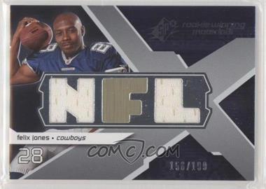 2008 SPx - Rookie Winning Materials - Dual Jersey NFL Letters Numbered to 199 #RM-FJ - Felix Jones /199 [EX to NM]