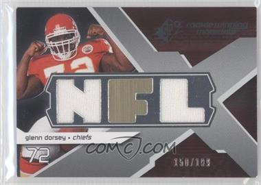 2008 SPx - Rookie Winning Materials - Dual Jersey NFL Letters Numbered to 199 #RM-GD - Glenn Dorsey /199