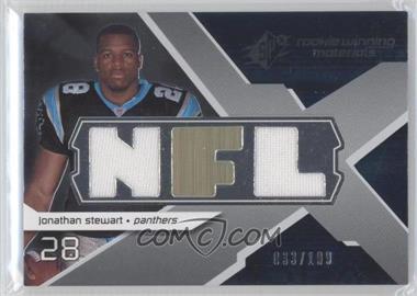 2008 SPx - Rookie Winning Materials - Dual Jersey NFL Letters Numbered to 199 #RM-JS - Jonathan Stewart /199