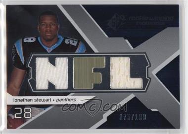 2008 SPx - Rookie Winning Materials - Dual Jersey NFL Letters Numbered to 199 #RM-JS - Jonathan Stewart /199