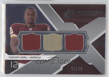 2008 SPx - Rookie Winning Materials - Dual Jersey NFL Shield Logos Numbered to 99 #RM-MK - Malcolm Kelly /99