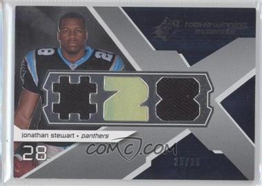 2008 SPx - Rookie Winning Materials - Dual Jersey Player Jersey Numbers Numbered to 25 #RM-JS - Jonathan Stewart /25