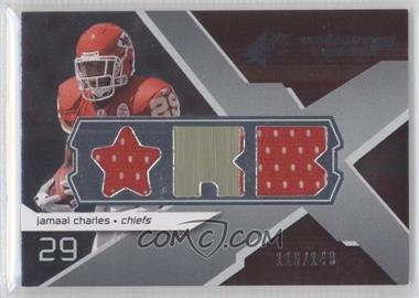 2008 SPx - Rookie Winning Materials - Dual Jersey Position Numbered to 149 #RM-JC - Jamaal Charles /149